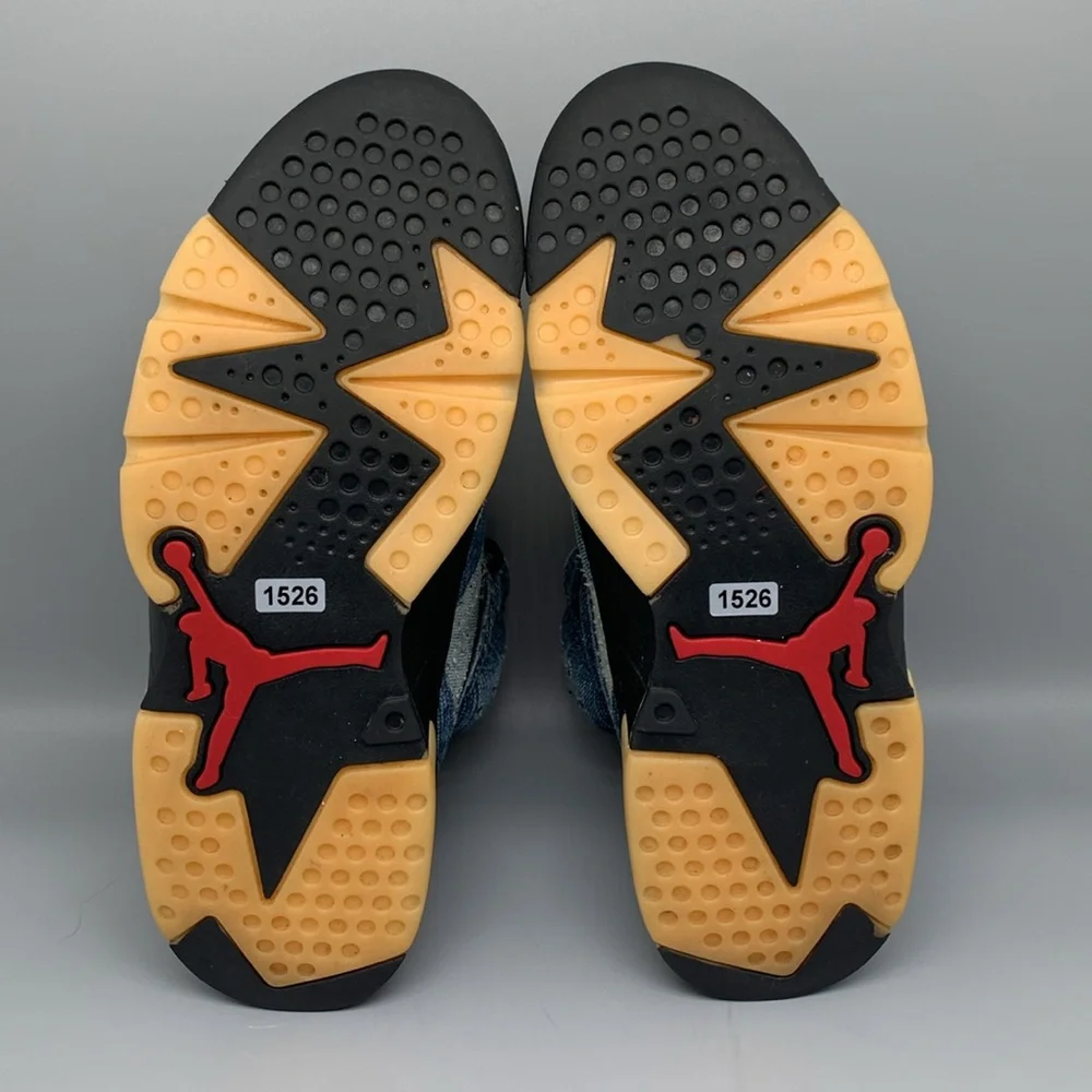 Jordan 6 Retro‎ Washed Denim Basketball Shoes CT5350-401 Men's Sz 9.5